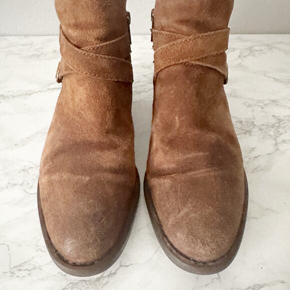 Born Ozark Rust Suede Ankle Strap Boot Women’s Size 9 - Picture 3 of 11